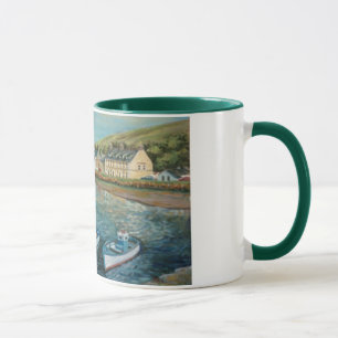 Caneca Hotel da baía, Cushendun - pintura a óleo pelo