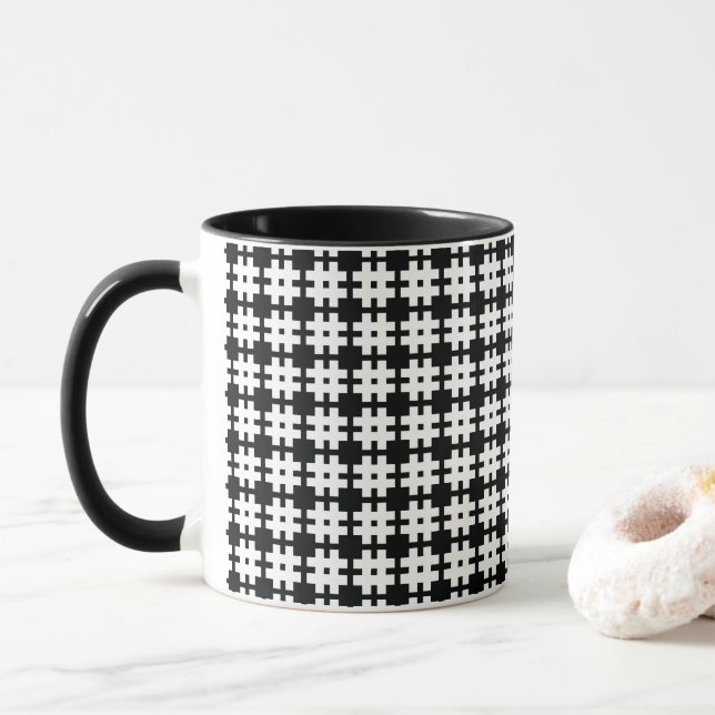 Caneca Houndstooth Mug (Com Donut)