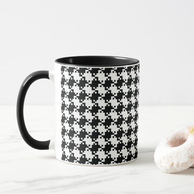 Caneca Houndstooth Mug (Com Donut)