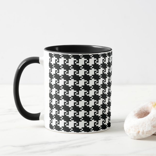 Caneca Houndstooth Mug (Com Donut)
