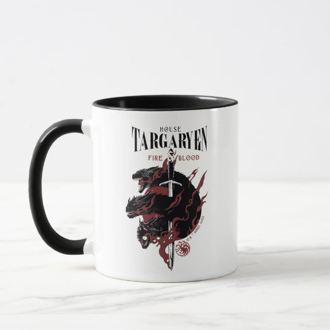 Caneca House Targaryen - Fire & Blood (Esquerda)