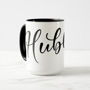 Caneca Hubby Wedding Mug com interior preto