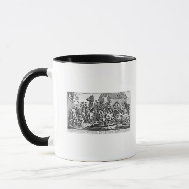 Caneca Hudibras encontra o Skimmington (Esquerda)