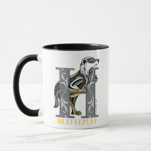 Caneca HUFFLEPUFF™ Crosshatched Emblem