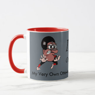 Caneca humana do copo do cinza de Ottawa Redblacks