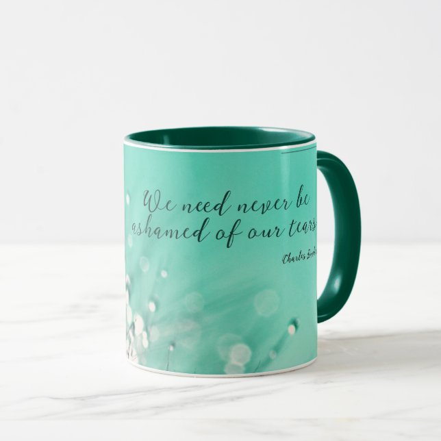Caneca Humilhado de nossos rasgos por Charles Dickens (Frente Esquerda)