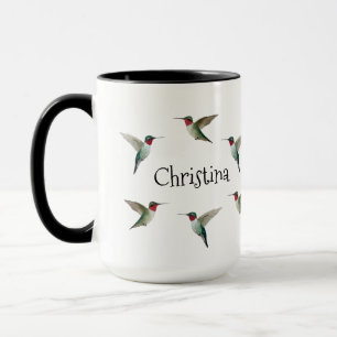 Caneca Hummingbird com garganta de borracha personalizada