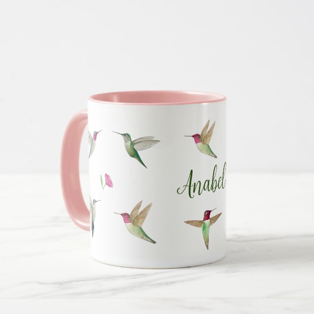 Caneca Hummingbird da Anna Personalizada (Frente Esquerda)