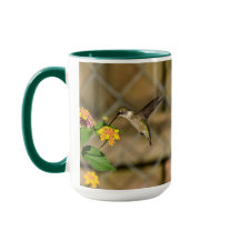 Hummingbird em Lantana 15 oz Mug