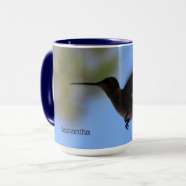 Caneca Hummingbird Voando Mug Personalizado