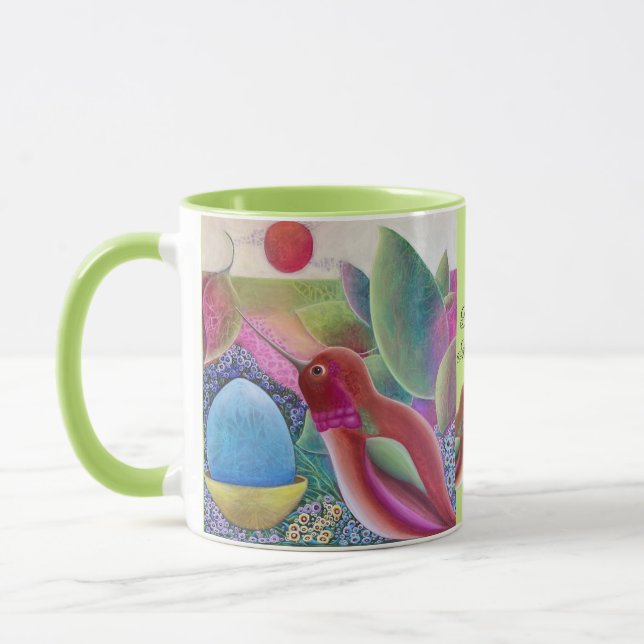 Caneca Hummingbird Whimsic Art (Esquerda)