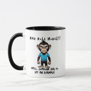 Caneca Humor Chimp de Modelo de Função Mau   Gráfico do M