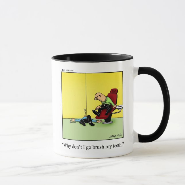 Caneca Humor Coffee Mug de Dentist Office (Direita)