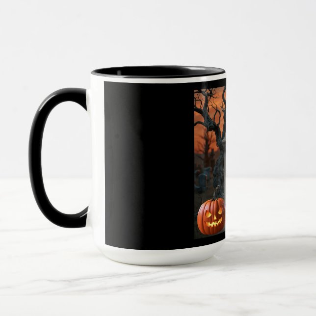 Caneca Humor "D Composto" de pedras de Halloween (Esquerda)