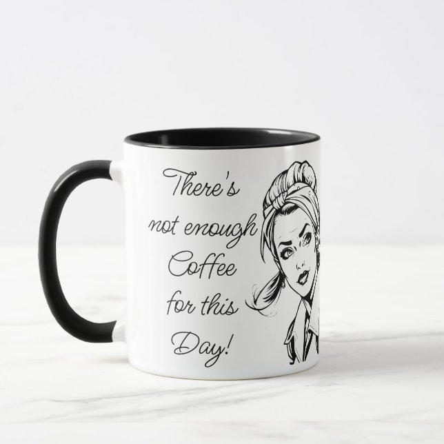 Caneca Humor de Café | Citação Sarcástica Engraçada (Esquerda)