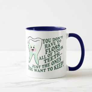 Caneca Humor do higienista dental do dentista