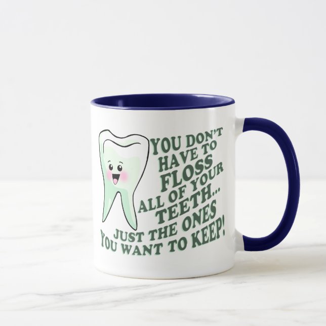 Caneca Humor do higienista dental do dentista (Direita)