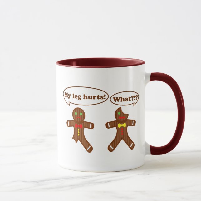 Caneca Humor do pão-de-espécie do Natal (Direita)