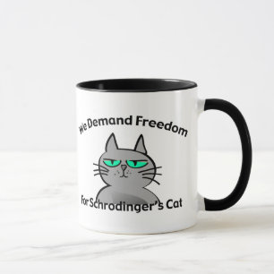 Caneca Humor engraçado do geek do gato de Schrodinger