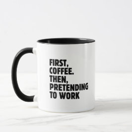 Caneca Humor no escritório, Presente para colega de traba
