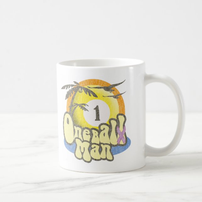 Caneca Humor Testicular do sobrevivente de câncer (Direita)