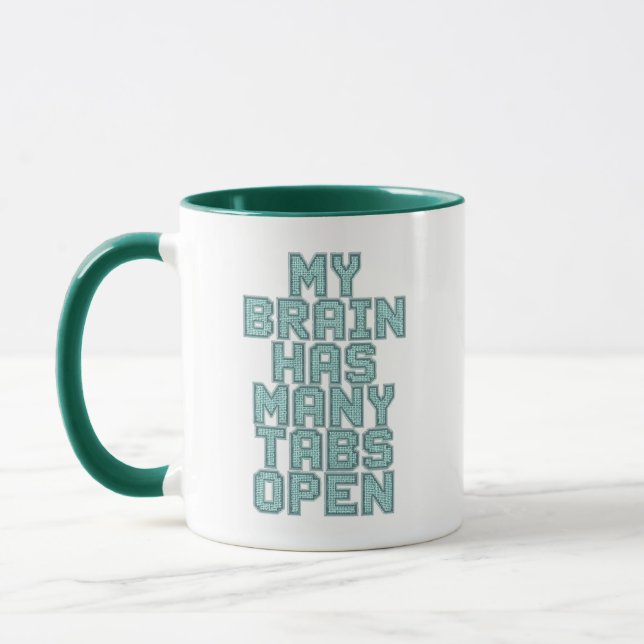 Caneca Humorous Anxiety and Overthinking Saying (Esquerda)