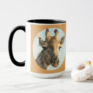 CANECA HUMOROUS GIRAFFE MUG, "OS LASHES SÃO DEMASIADO?"