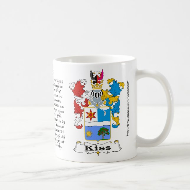 Caneca húngara da brasão da família do beijo (Direita)