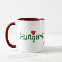 Hungria Amor nome personalizado mugs