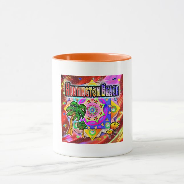 Caneca Huntington Beach Tropical Amigos Mug (Centro)