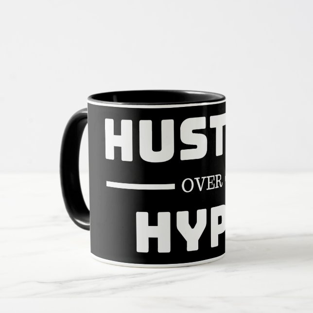 Caneca Hustle Sobre Hype Mug (Frente Esquerda)