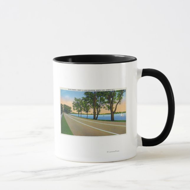 Caneca Hwy Route 5 Vista do Lago Seneca (Direita)
