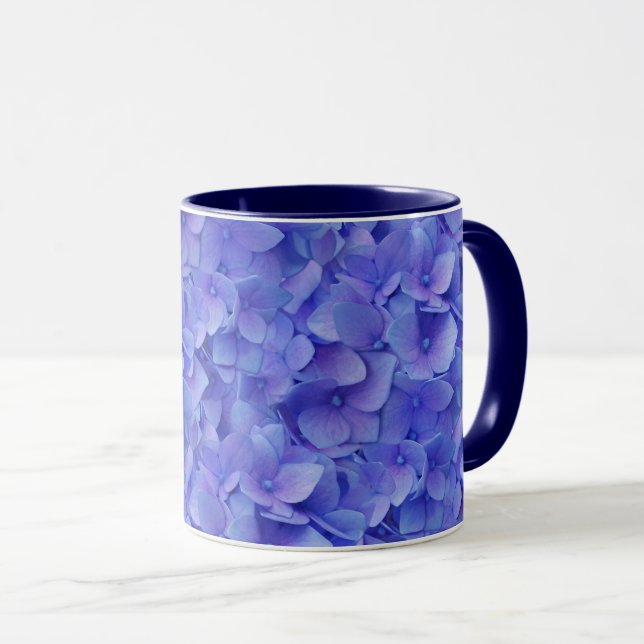 Caneca Hydrangea Blue (Frente Esquerda)