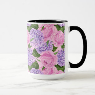 Caneca Hydrangea e padrões de colônia