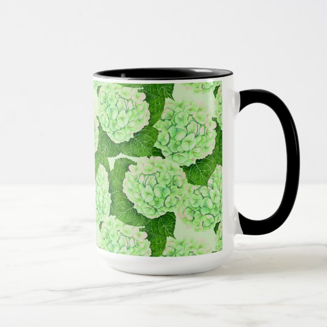 Caneca Hydrangea watercolor (Direita)