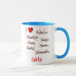 Caneca 'I Ä Girls'
