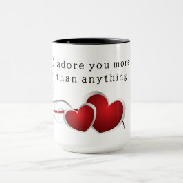 Caneca I adore you more than anything