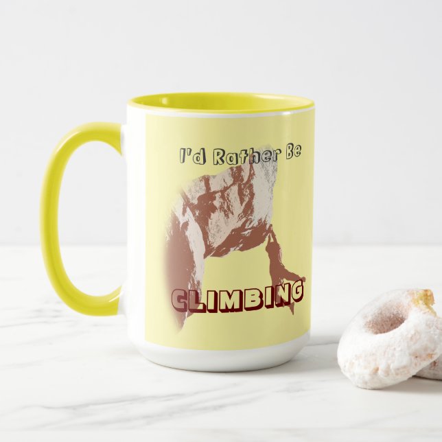 Caneca I’d Rather Be Climbing Mug (Com Donut)