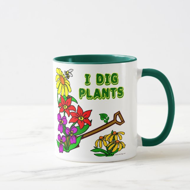Caneca I Dig Plantas Gardener Dizendo (Direita)