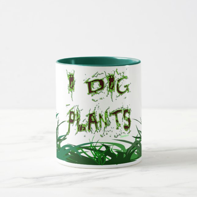 Caneca I Dig Plantas Gardener Slogan Coffee Mug (Centro)