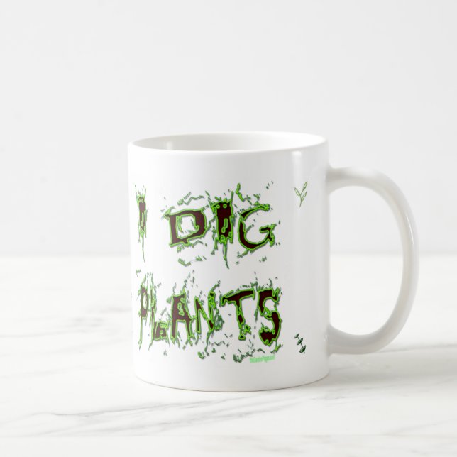 Caneca I Dig Plantas Gardener Slogan Coffee Mug (Direita)