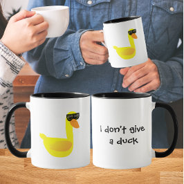 Caneca I don't give a Duck Humor