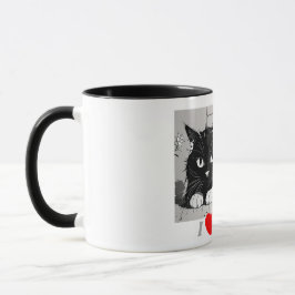 Caneca I Heart Cat