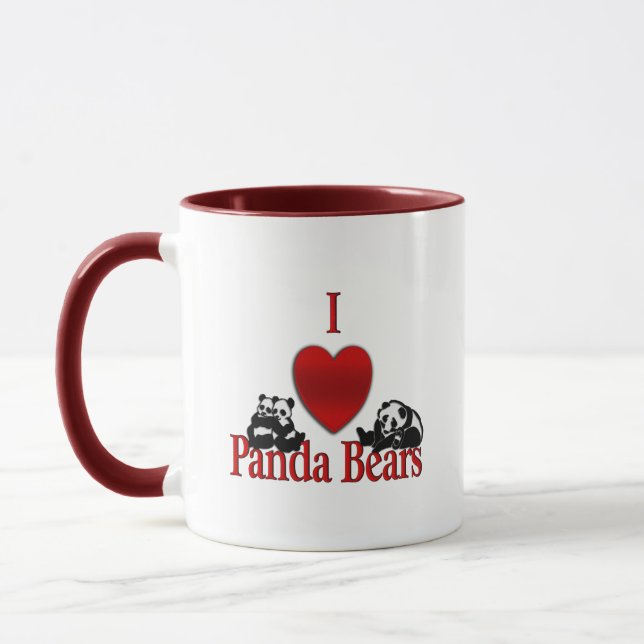 Caneca I Heart Panda Bears (Esquerda)