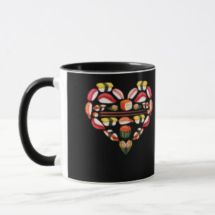 Caneca I Heart Sushi Sashimi Comida Lover