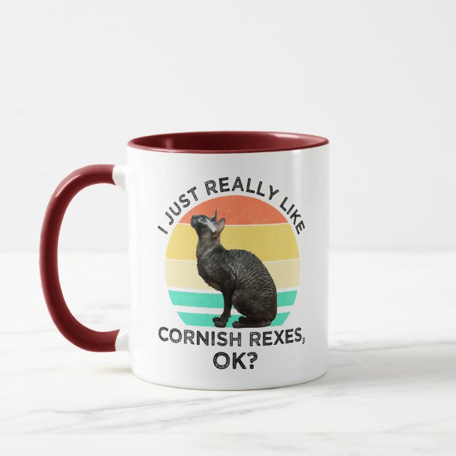 Caneca I Just Really Like Cornish Rexes, OK? (Esquerda)