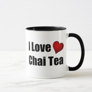 Caneca I Love (coração) Chai Tea - Customizable Tea Mug (