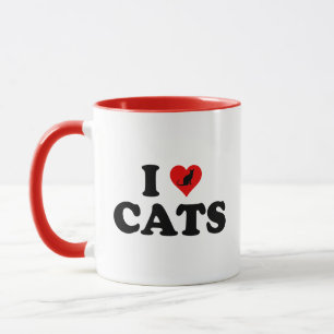 Caneca I Love (Heart) Cats