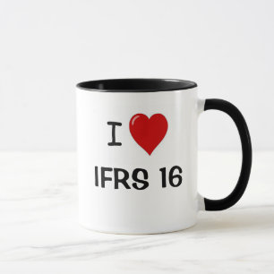 Caneca I Love IFRS 16 - I Heart IFRS16