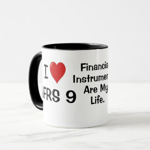 Caneca I Love IFRS 7 e 9 Citação dos Instrumentos Finance